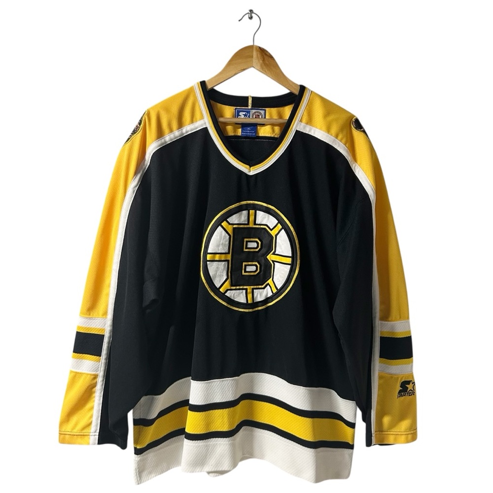 STARTER 90’s Boston Bruins NHL Jersey Size Extra Large/XL Bears on Shoulders